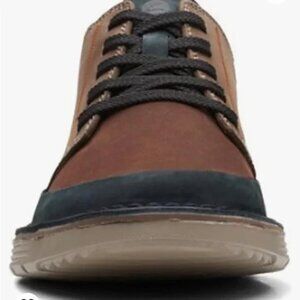 CLARKS Men's Brahnz Low Oxford Shoes (Brown/Black) 10.5 Medium